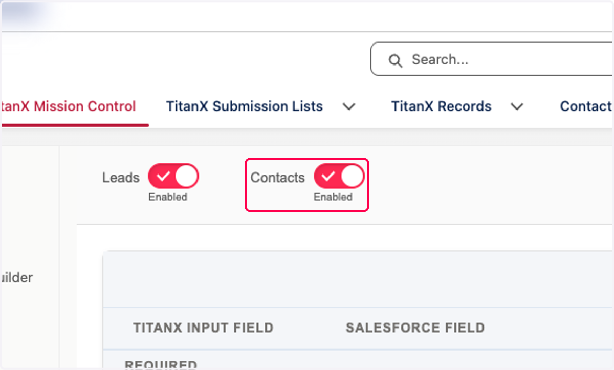 Enable Contacts if you are using this object in your org