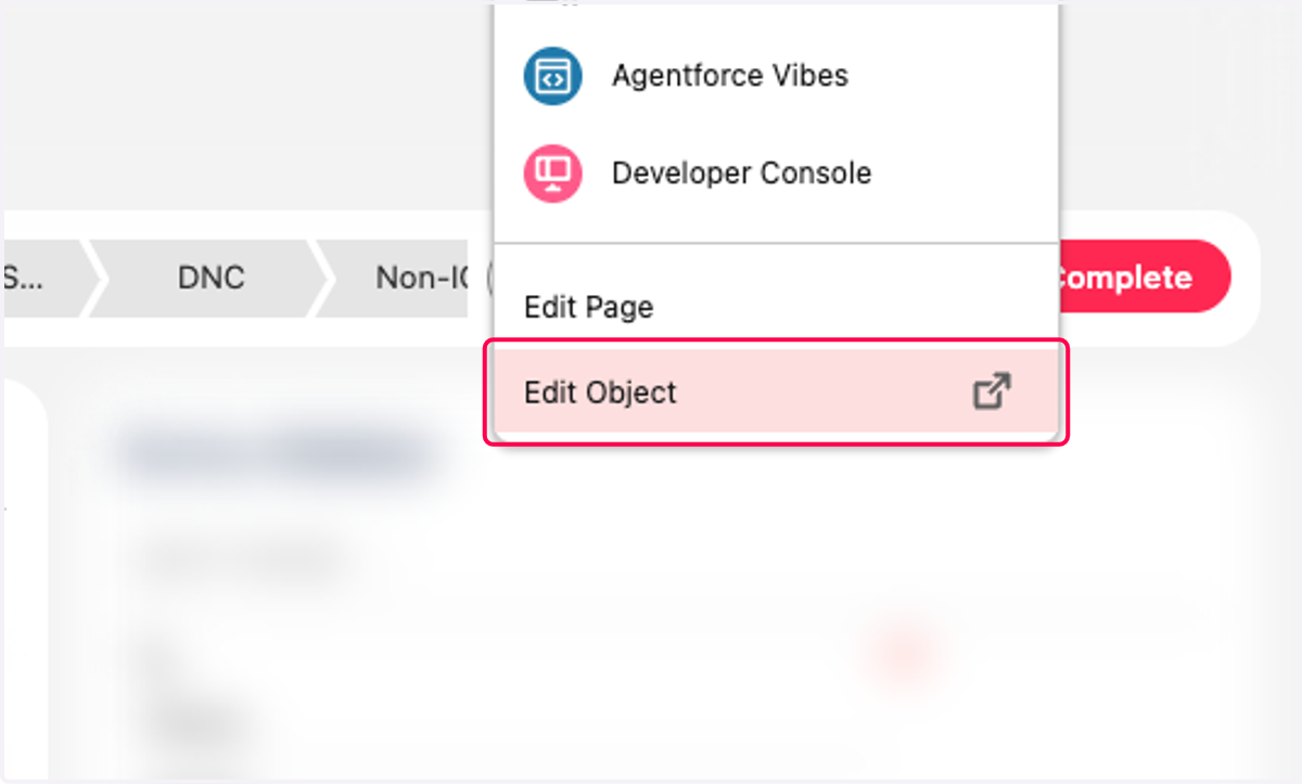 Click on Edit Object