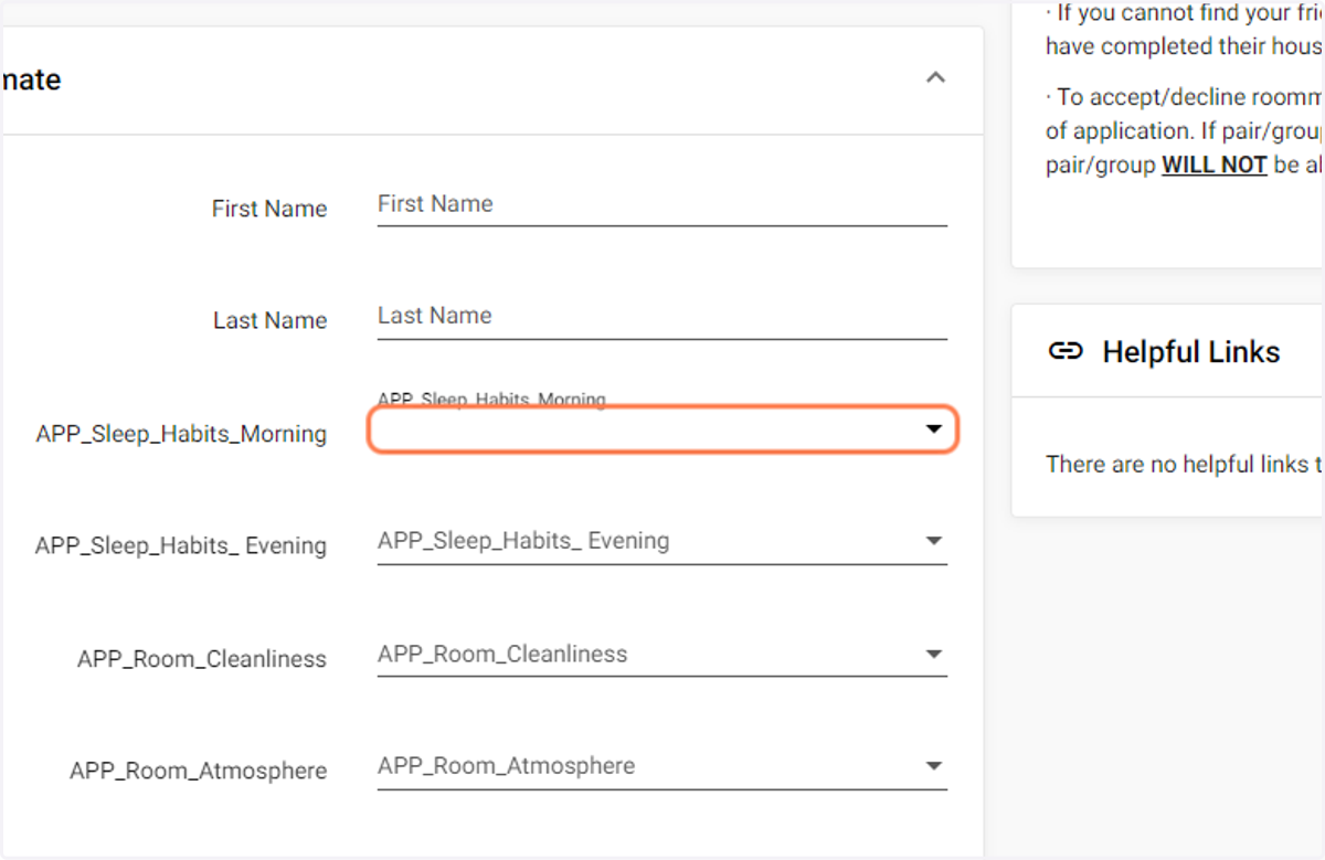 Search by Name or Application Questions