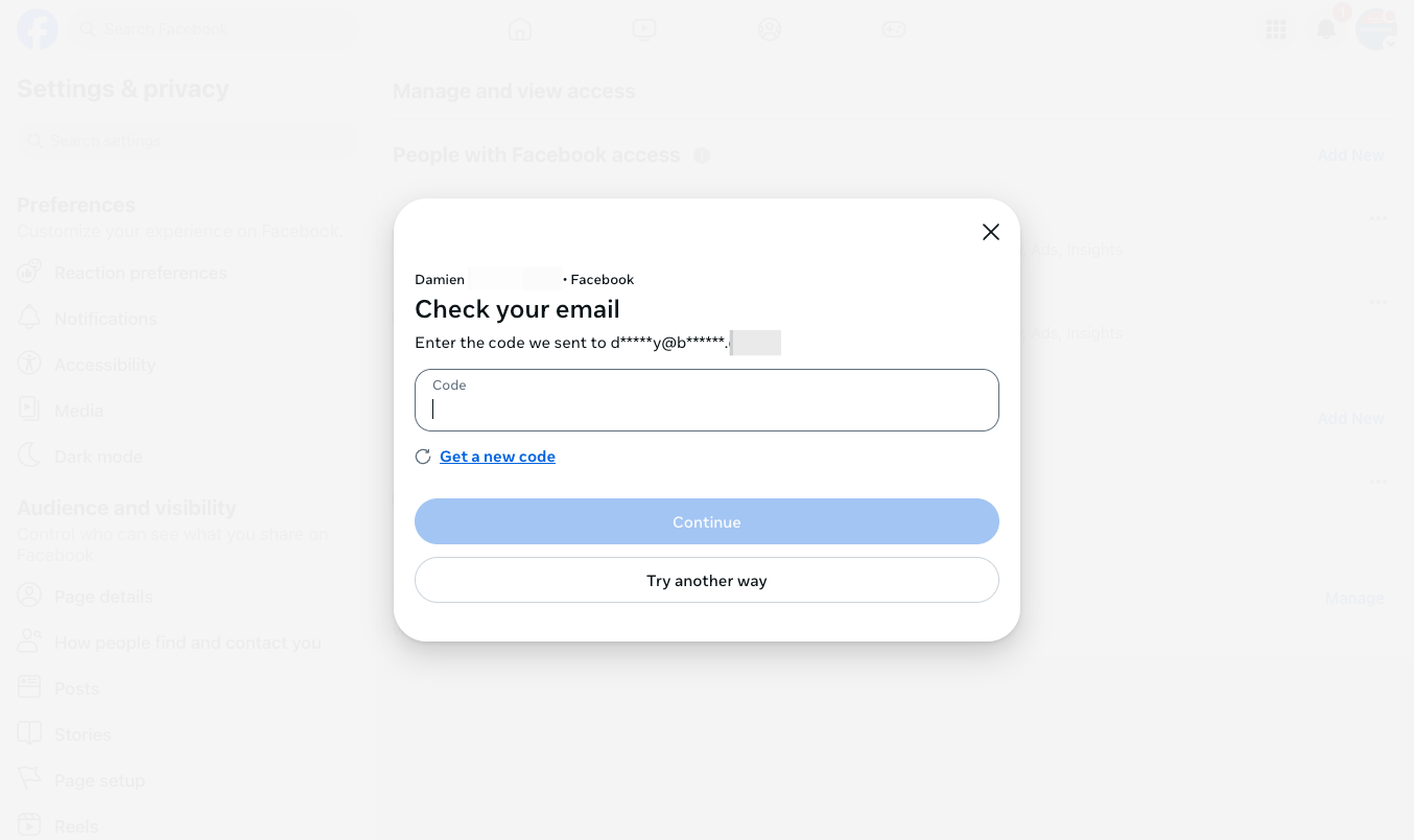 You may also be asked to confirm with a second password sent to you