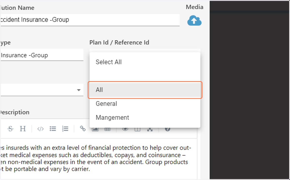 Segmentation can be selected for both the Class and the Sub Class.