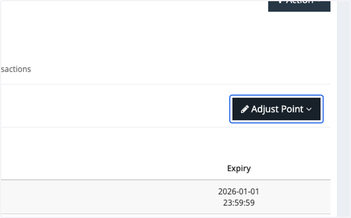 Click on Adjust Point