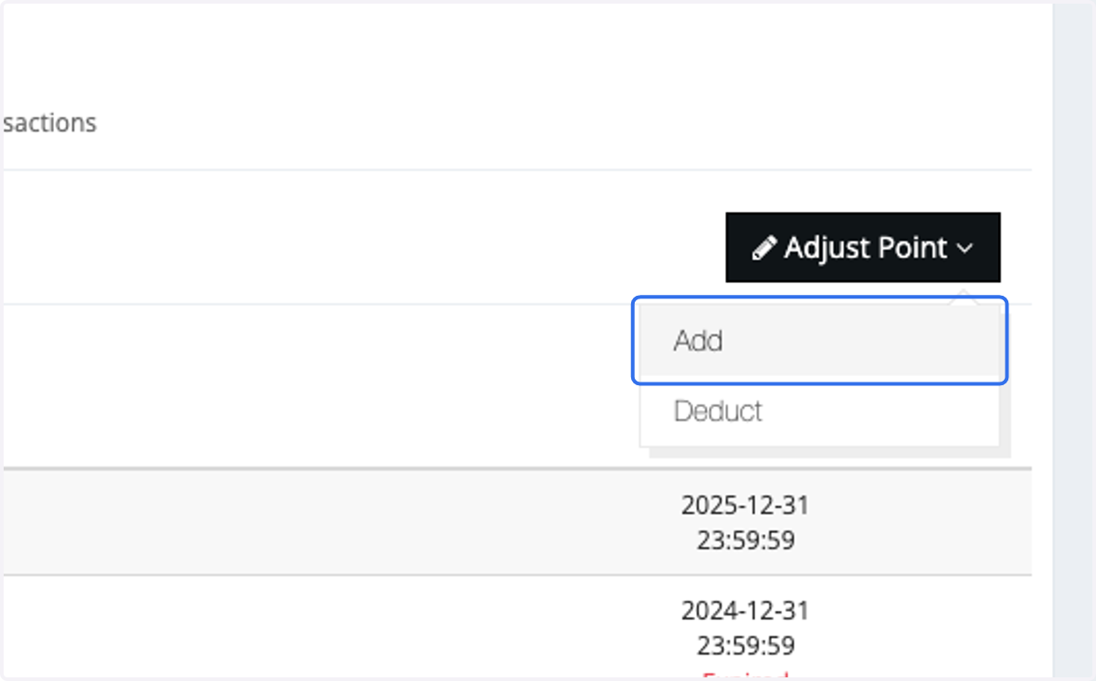 Click on Add
