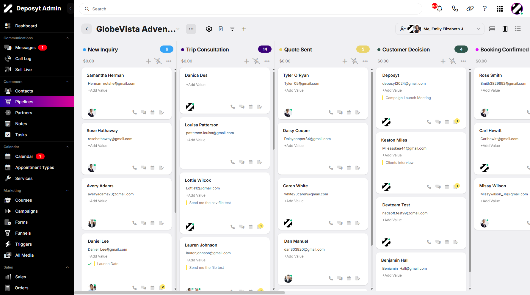 Step 5: Click on the Pipeline's three-dot menu to proceed.