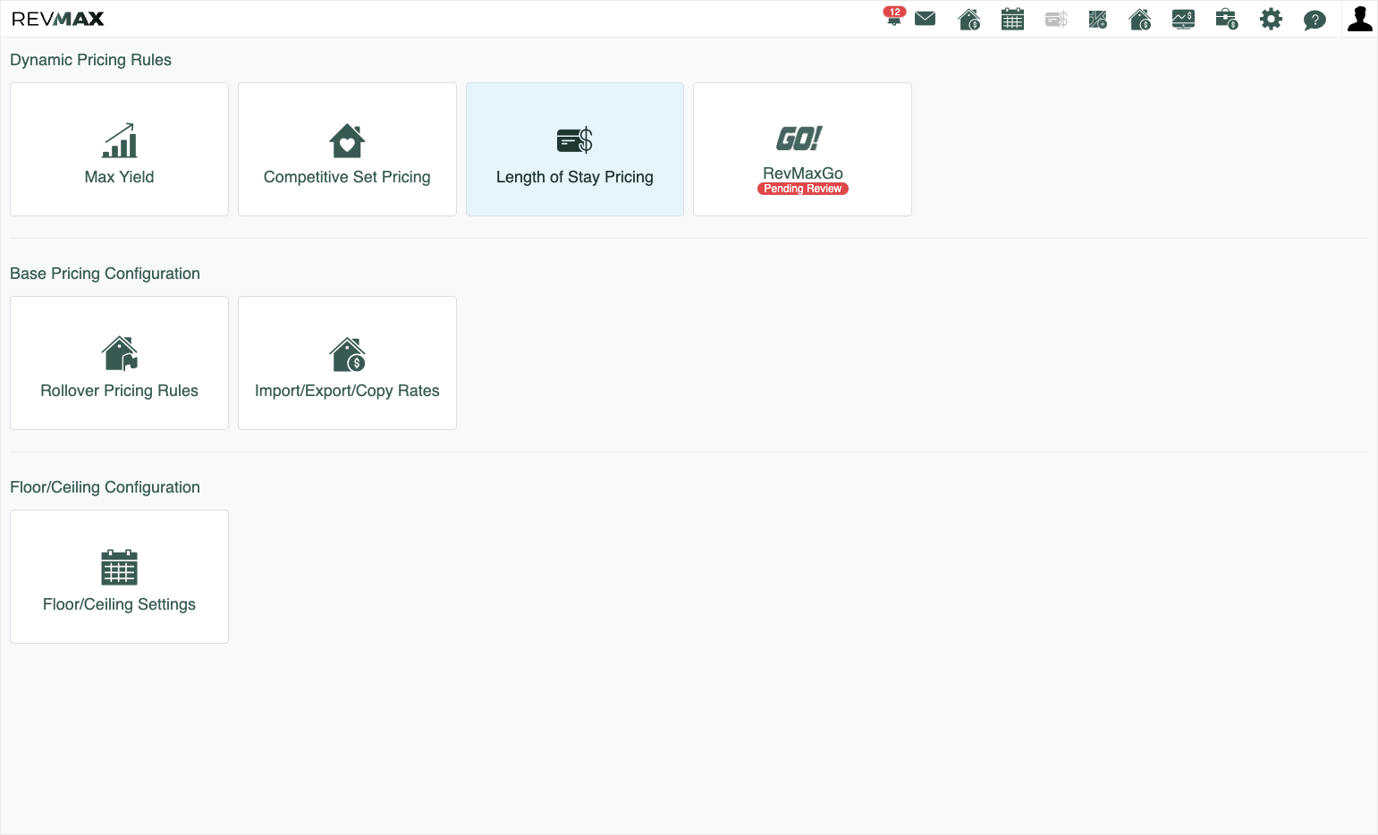 Click on Length of Stay Pricing from the Dynamic Pricing Rules page