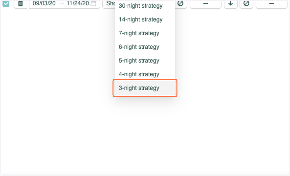 Select your strategy