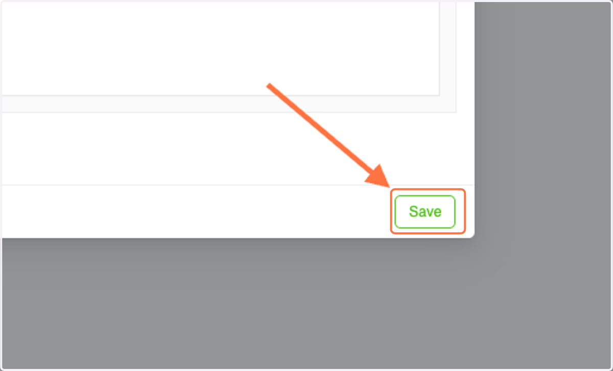 Don't forget to click Save when you're done!