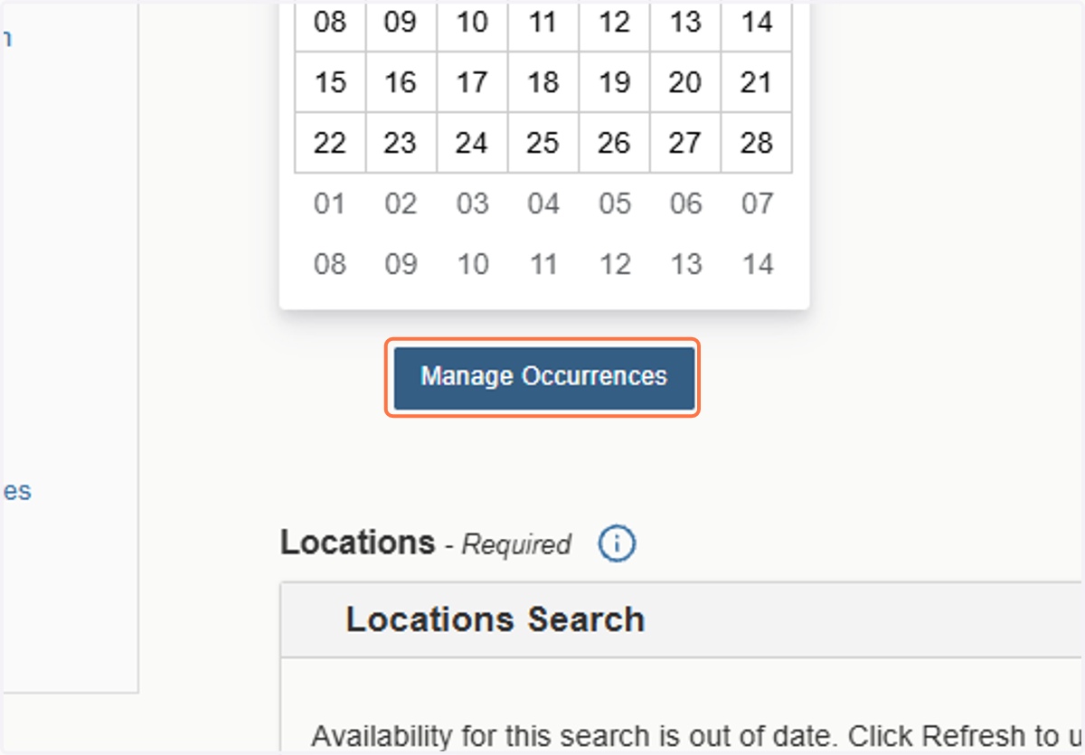 Confirming/Reviewing the Number of Occurrences of Events