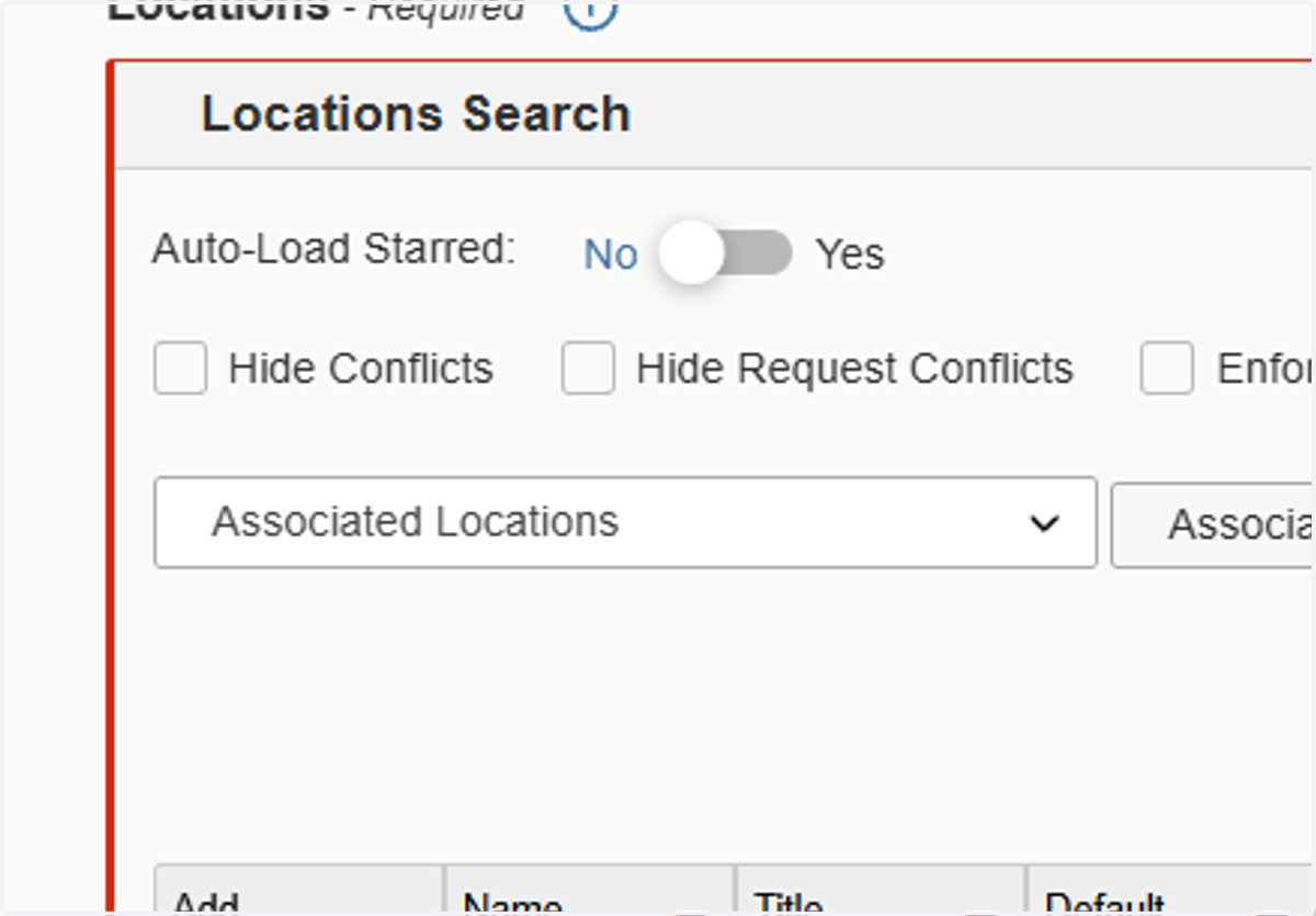 Confirm and Review Location