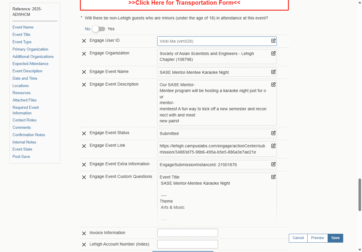 Engage/LINC Information