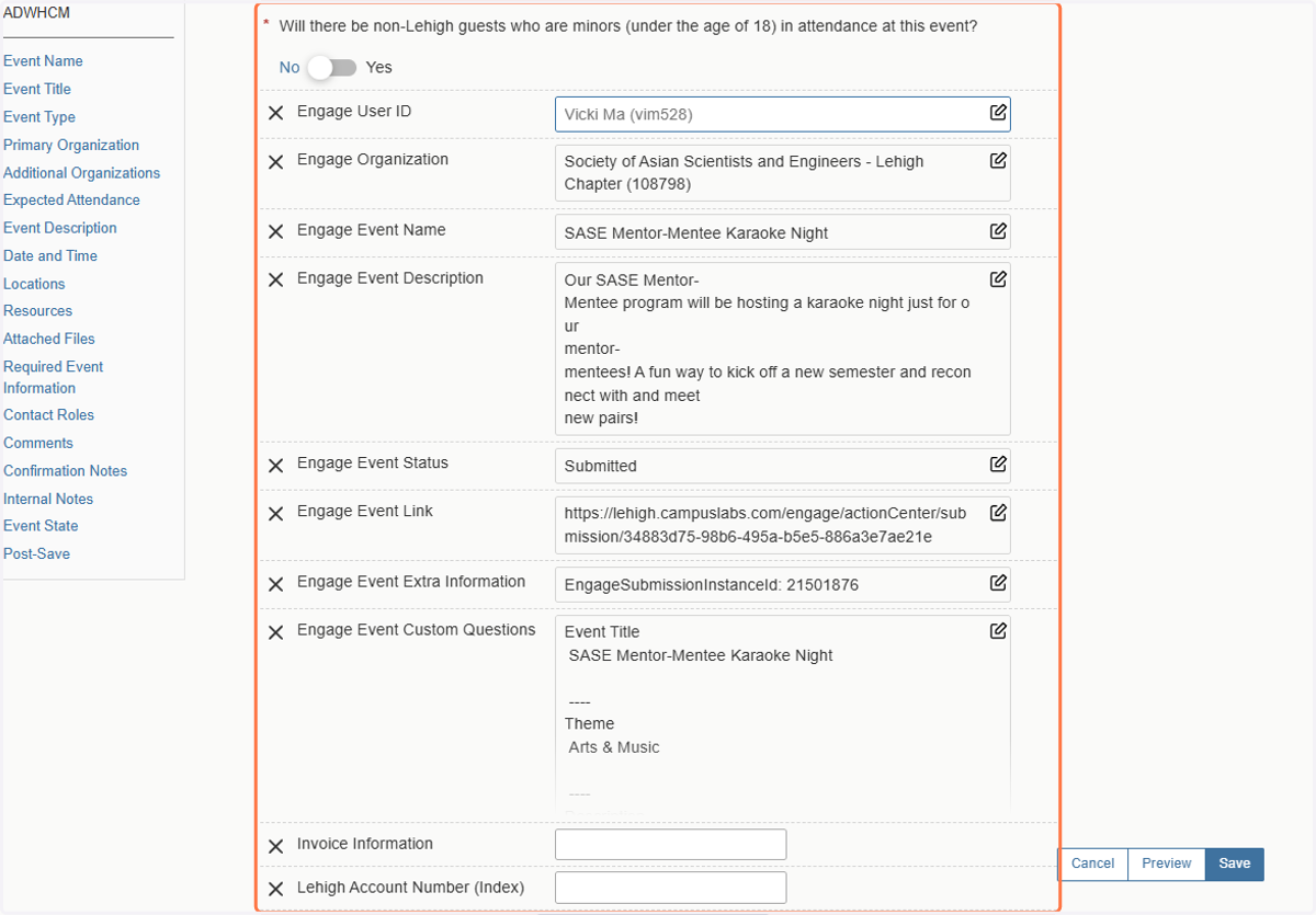 Engage/LINC Information