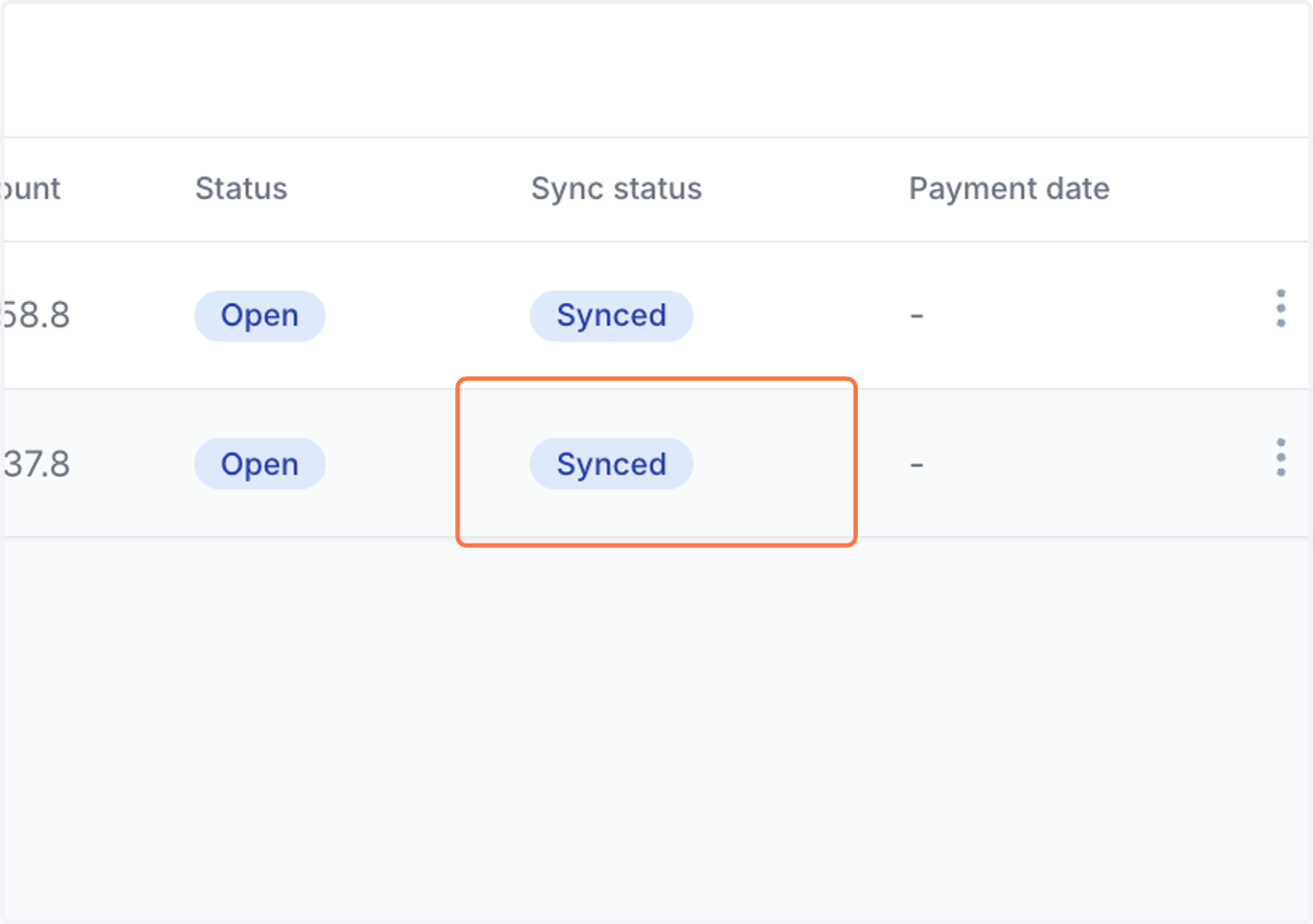Invoices from proposal services