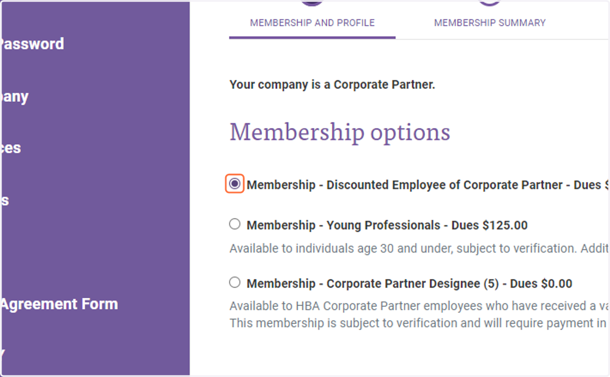 Select Membership - Discounted Employee of Corporate Partner - Dues $199.20