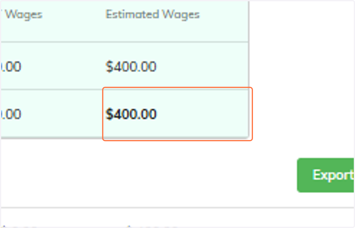 The payroll is recalculated with breaks included.