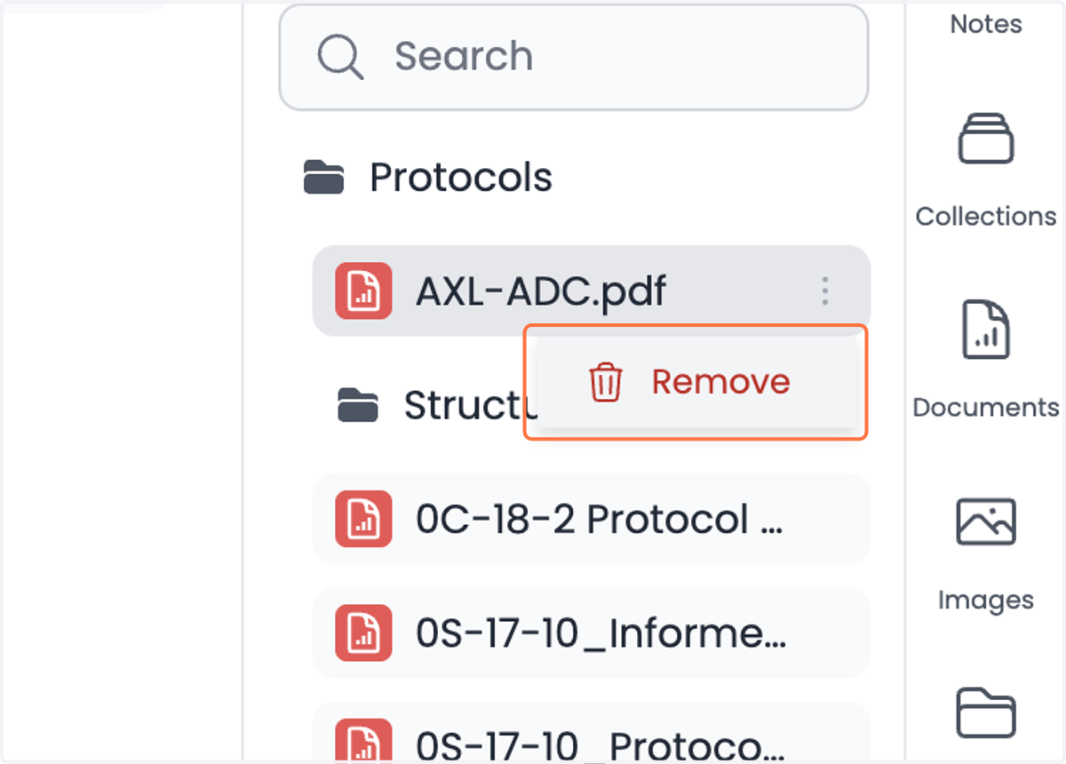 Click on Remove