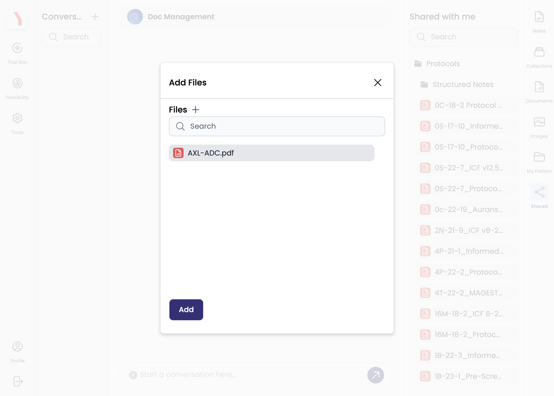 Select the file