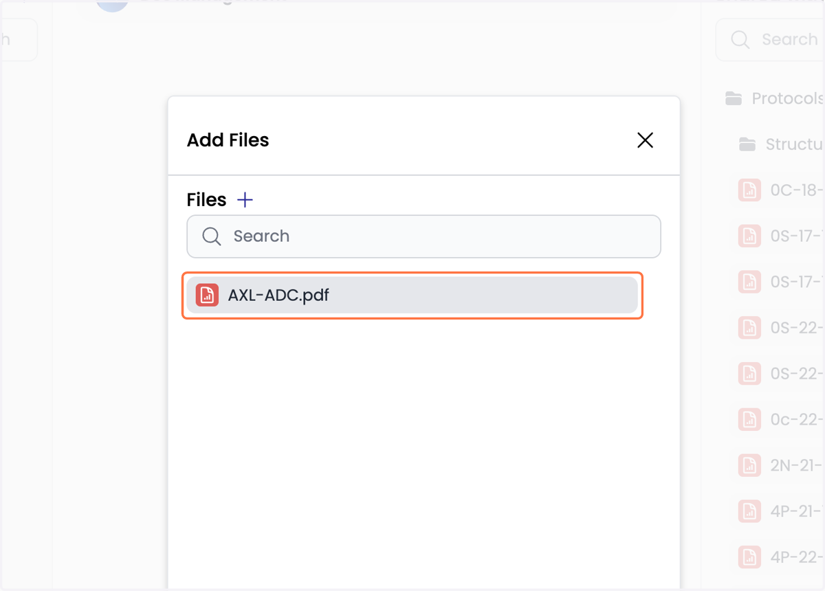 Select the file