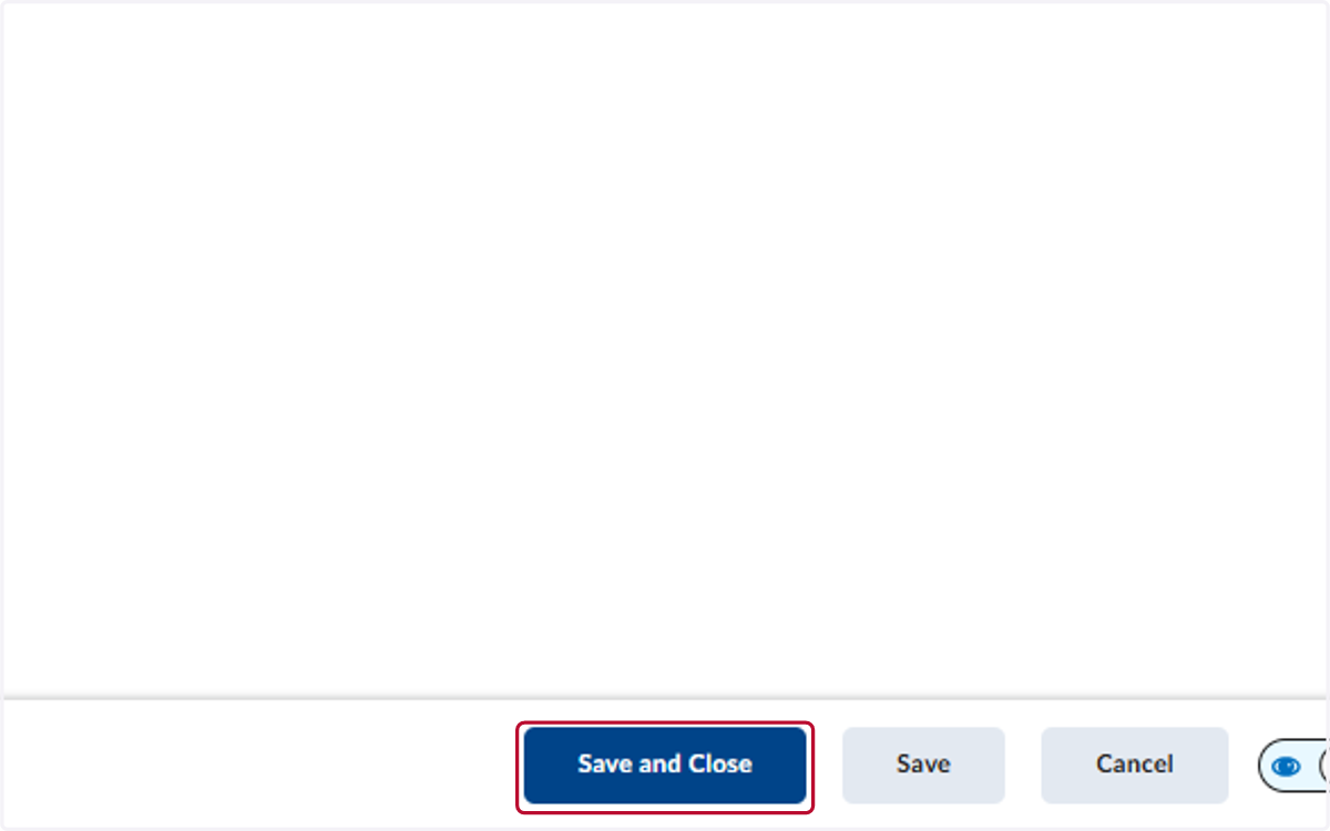 Click on Save and Close