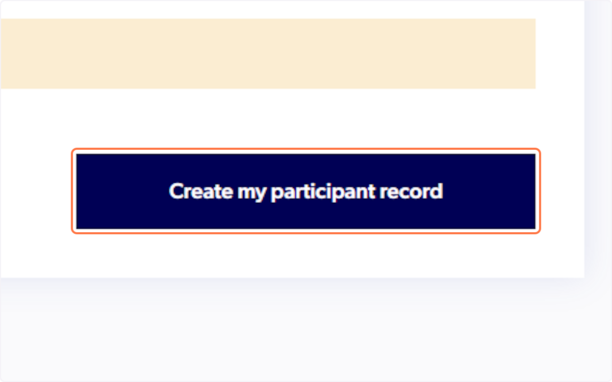 Click on Create my participant record