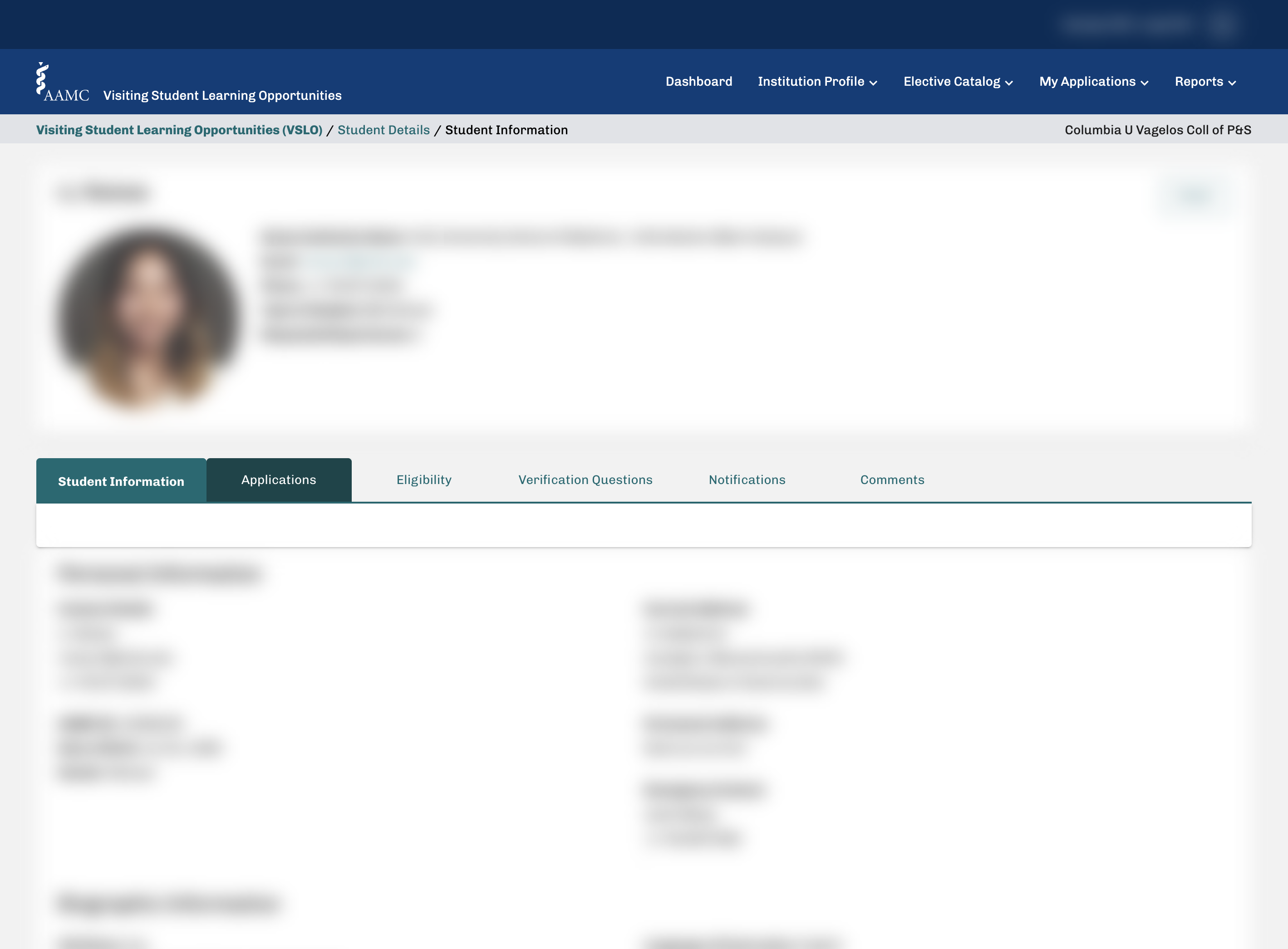 Click on Applications tab