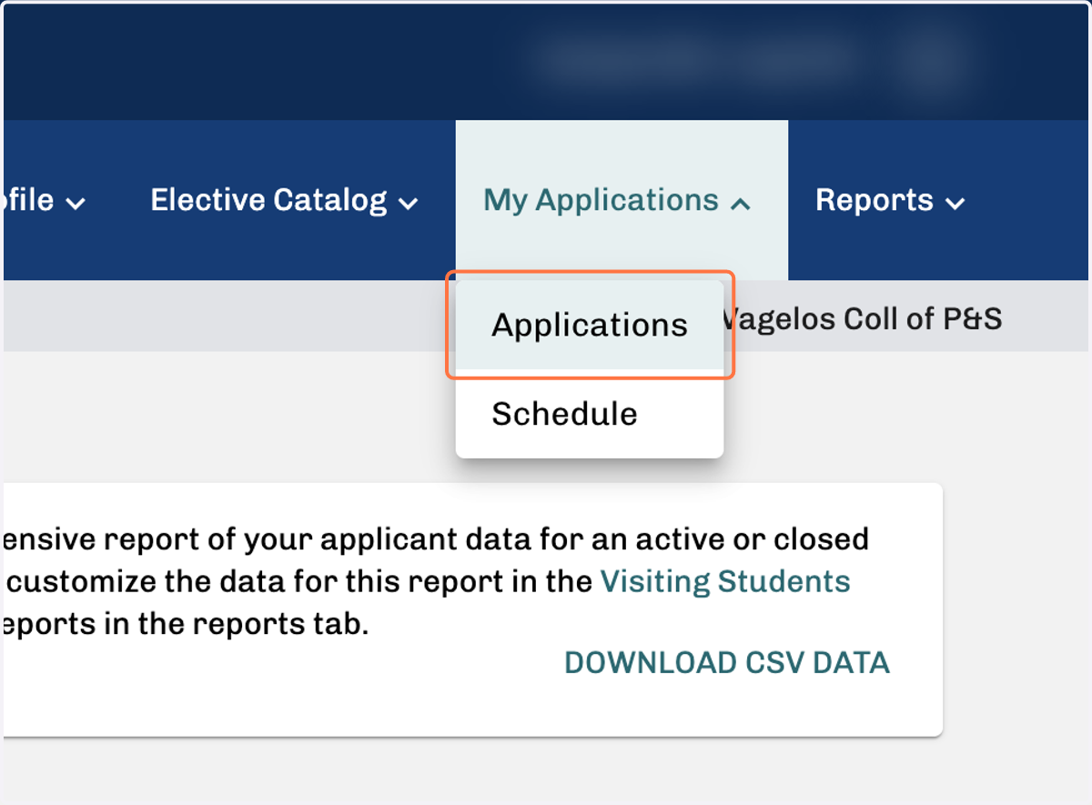 Click on Applications