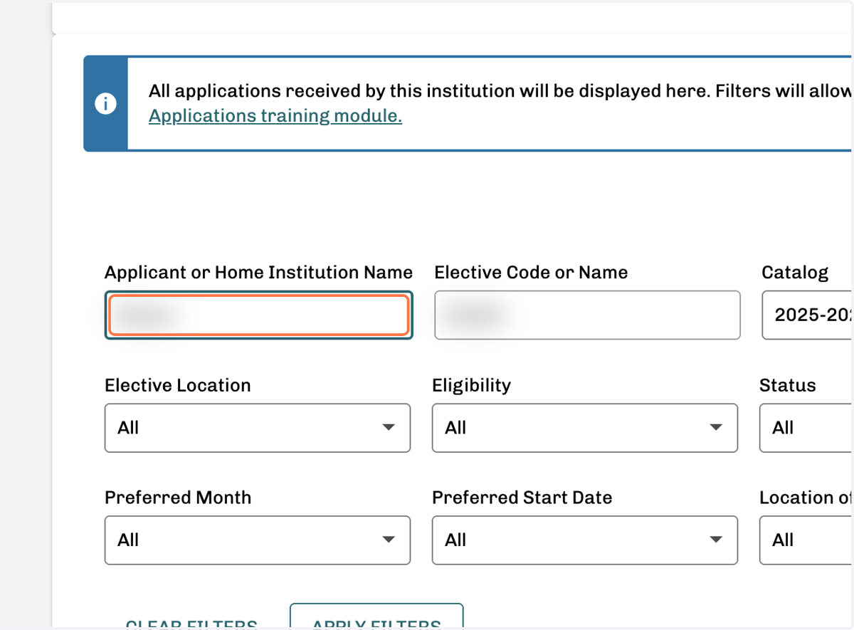Enter student's first or last name