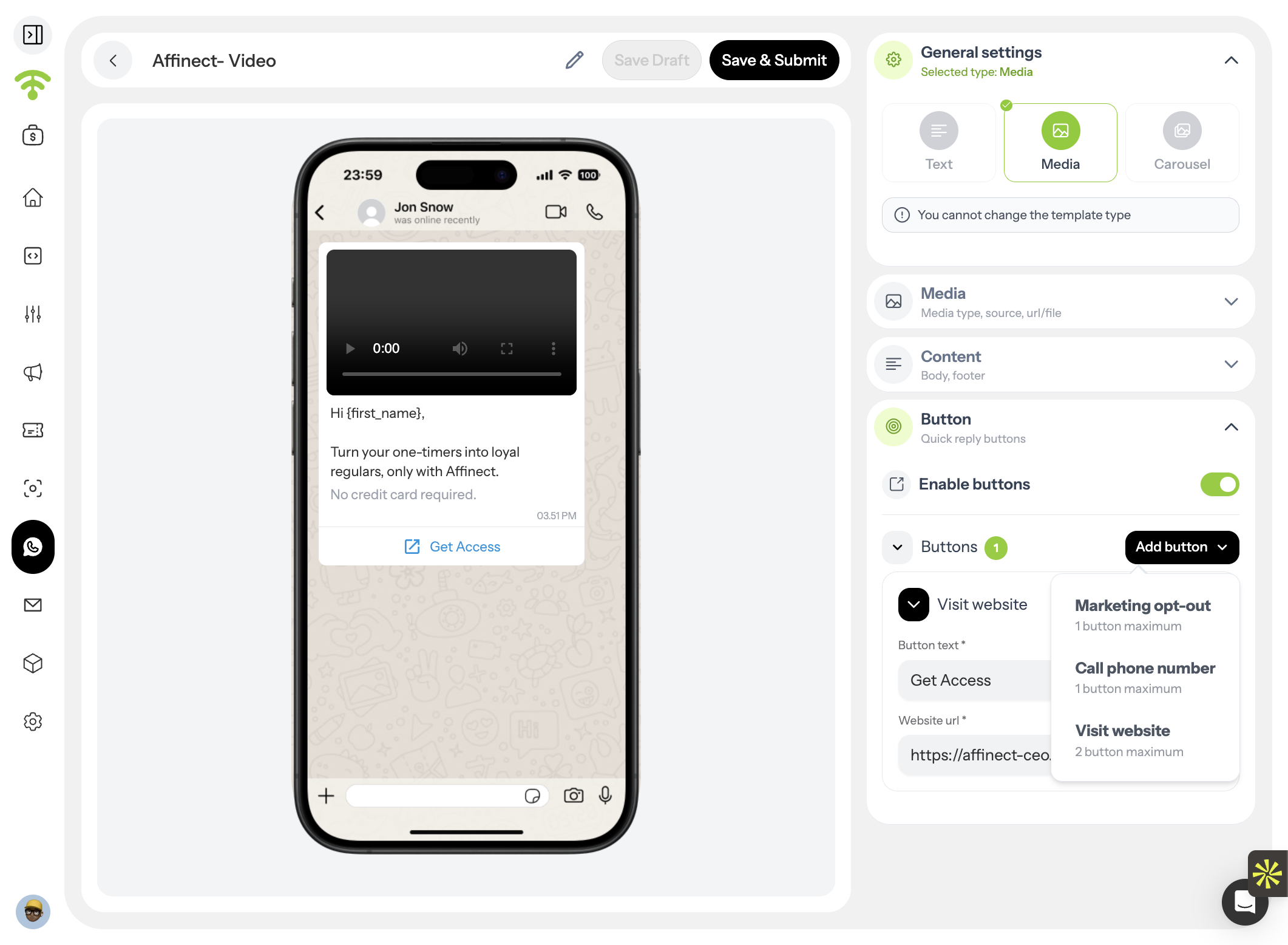 Add Call-to-Action Buttons
