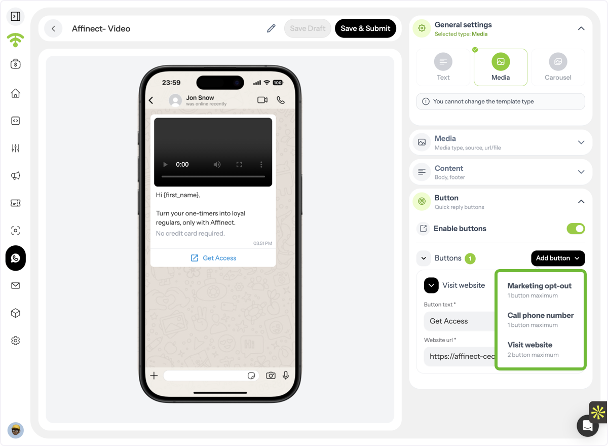 Add Call-to-Action Buttons