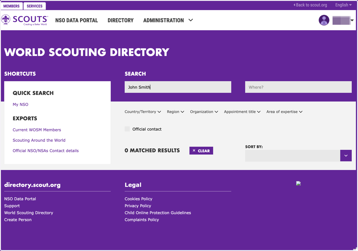 Verify search results