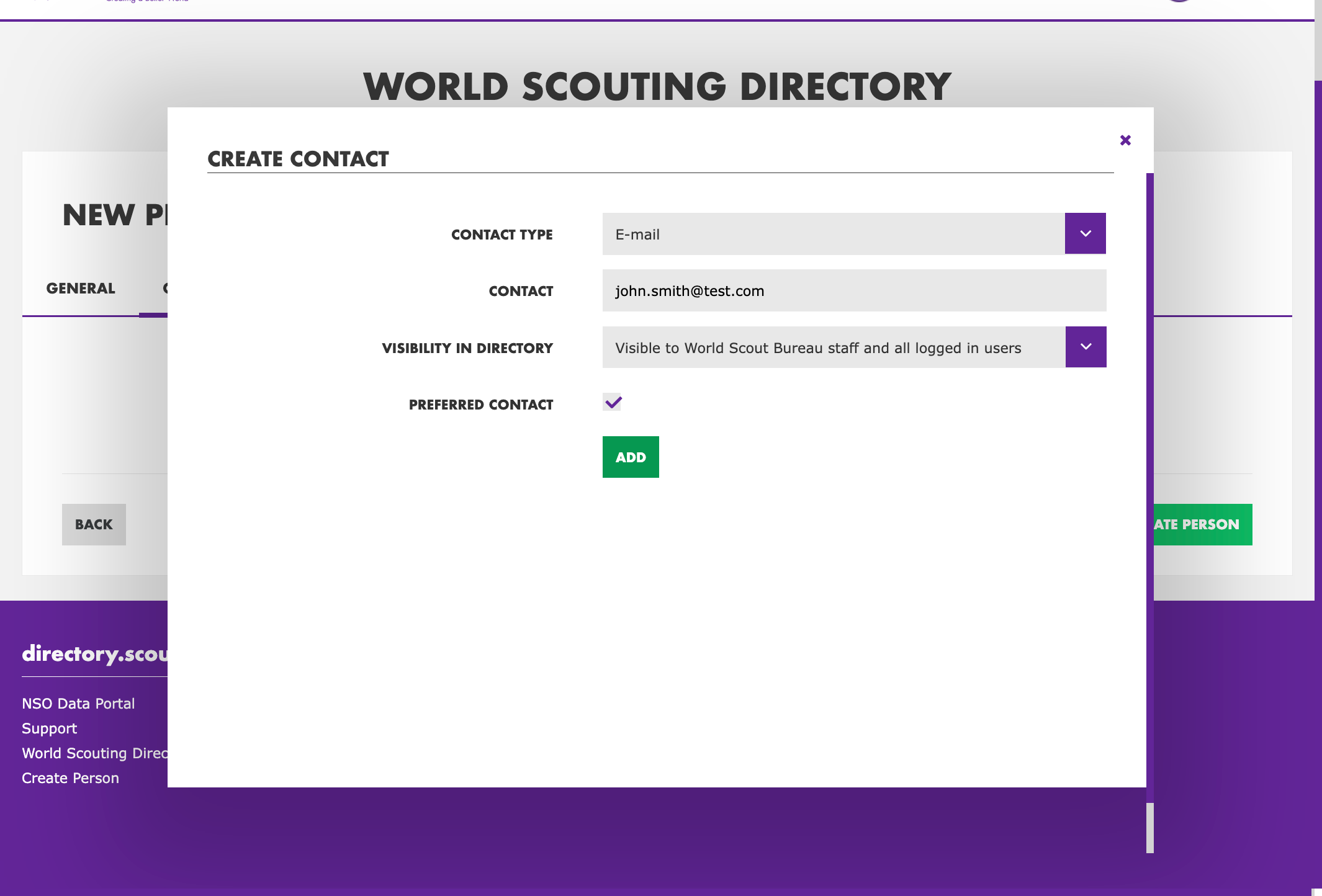 Click on "Add"