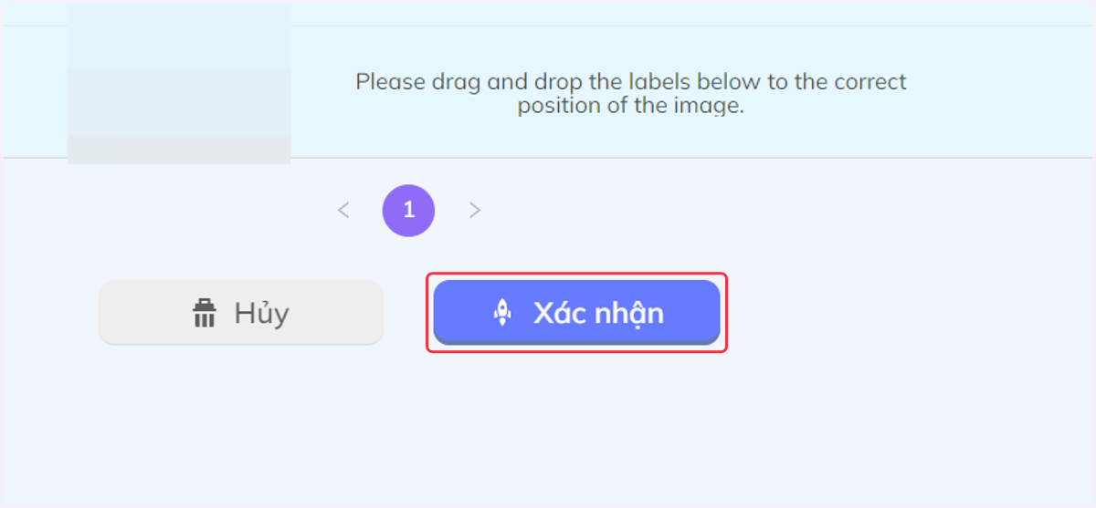 sau khi chọn xong các câu hỏi, bấm Xác nhận