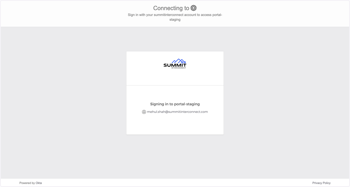 This will now sign you into the portal with the new password saved