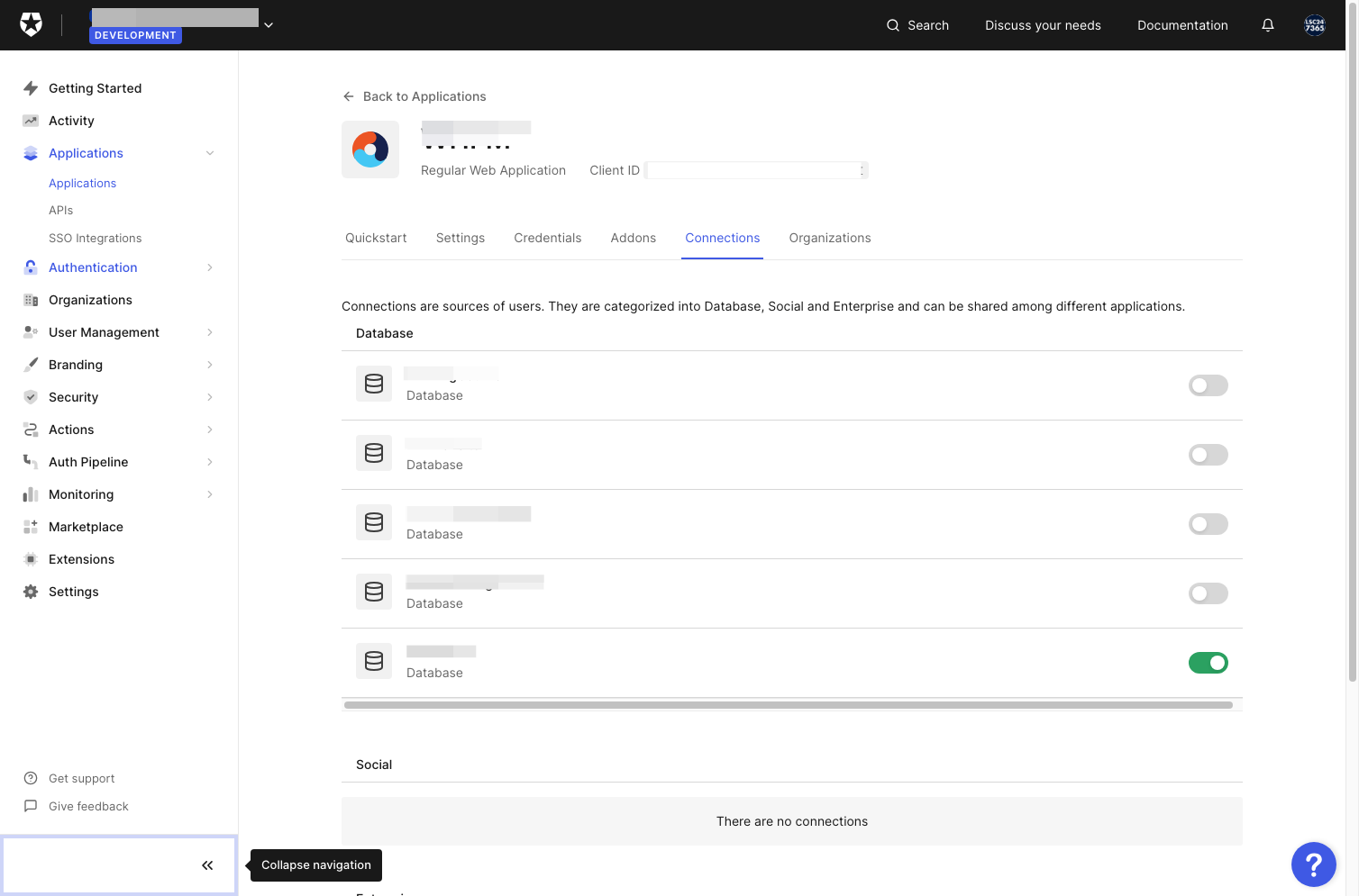 Click on Authentication