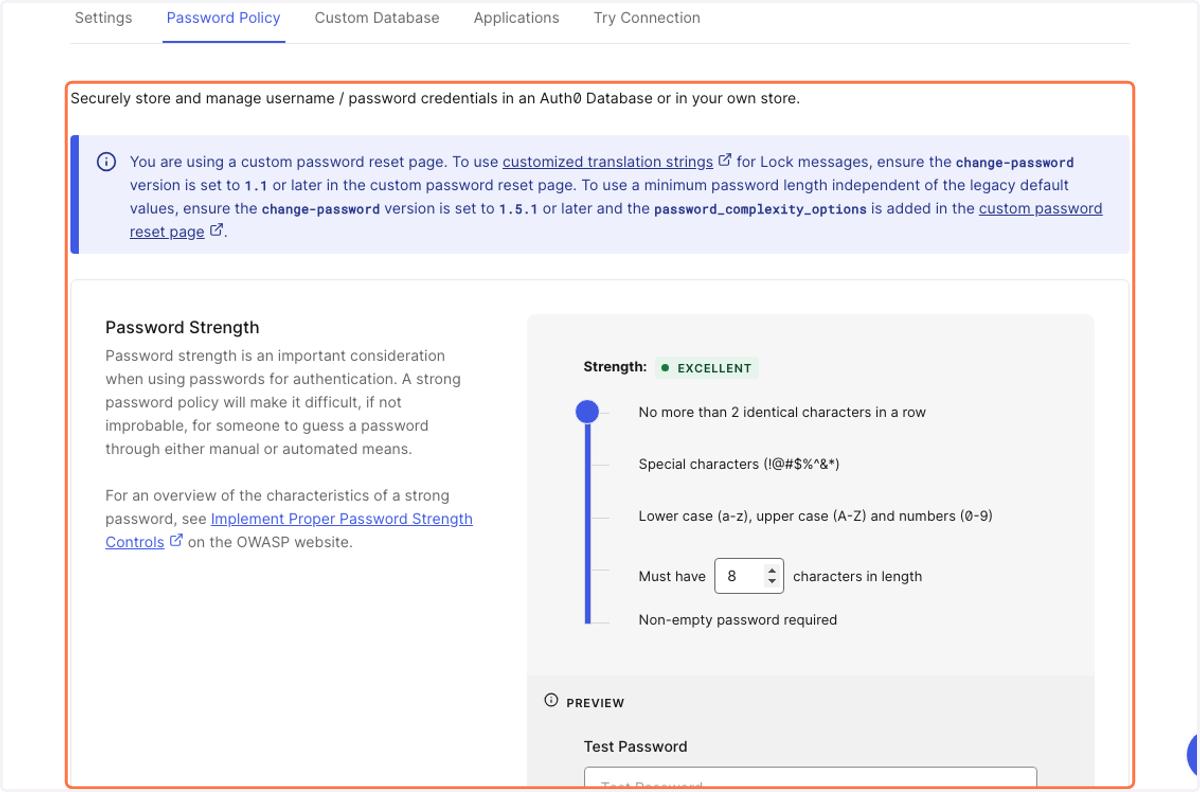 Click on Password Policy