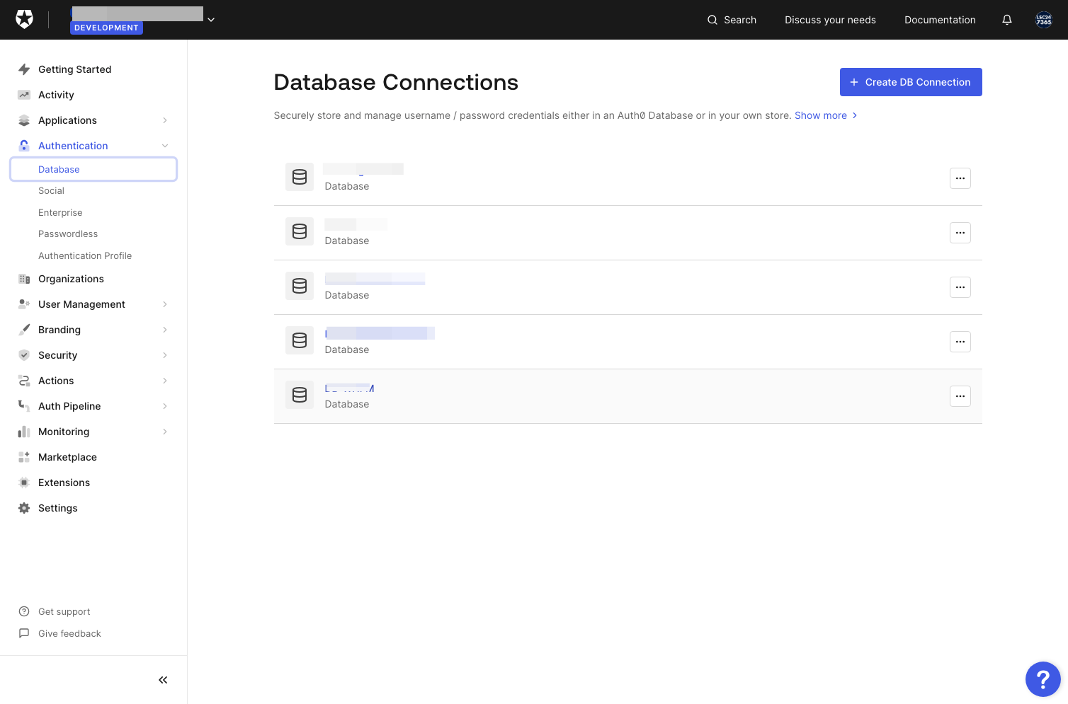 Click on the WP database