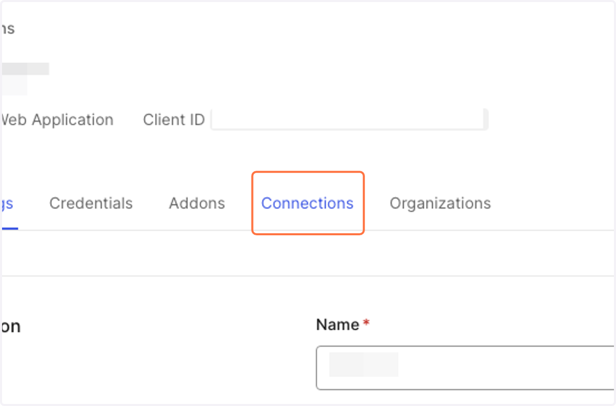 Click on Connections