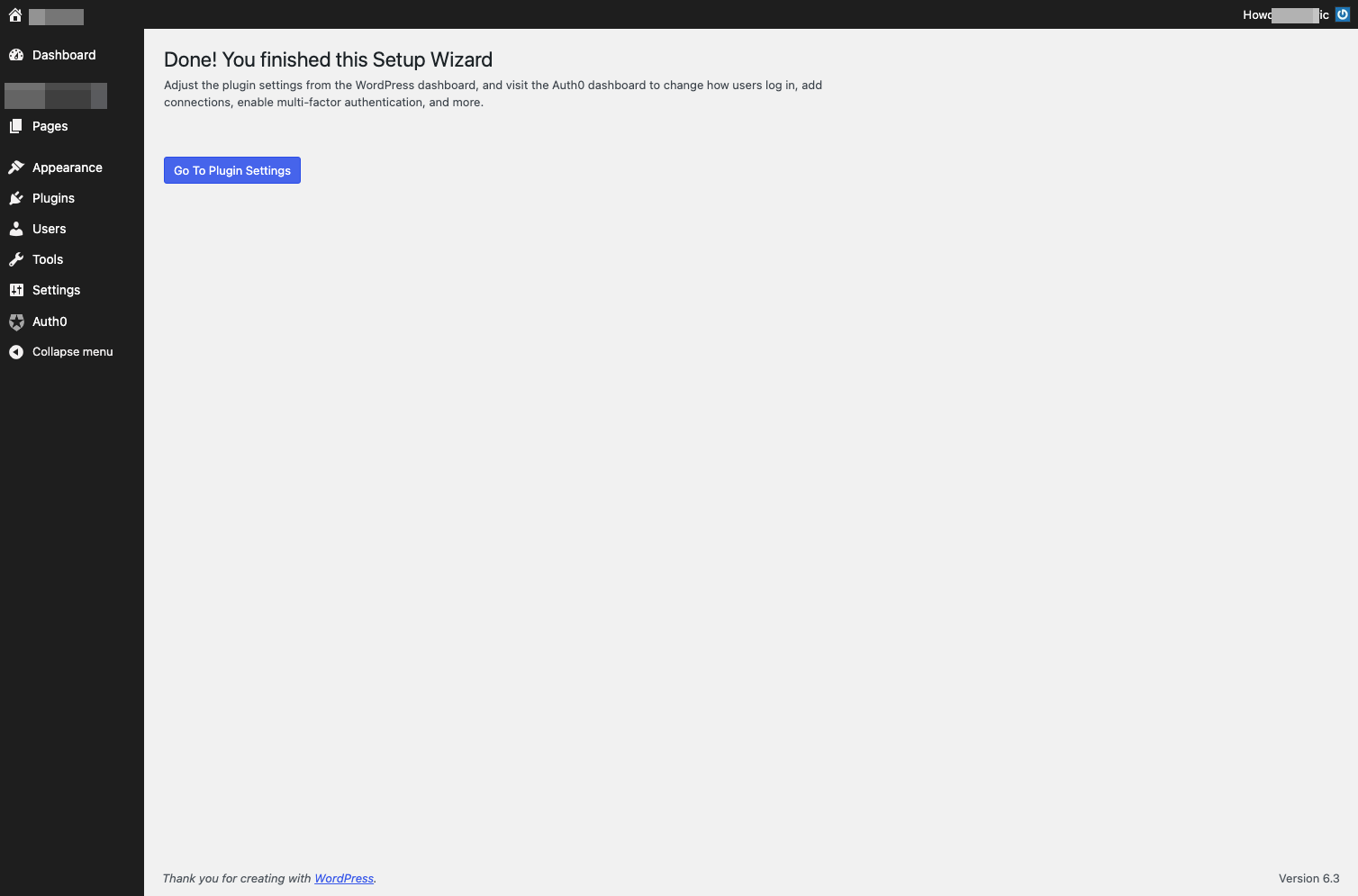 Click on Go To Plugin Settings