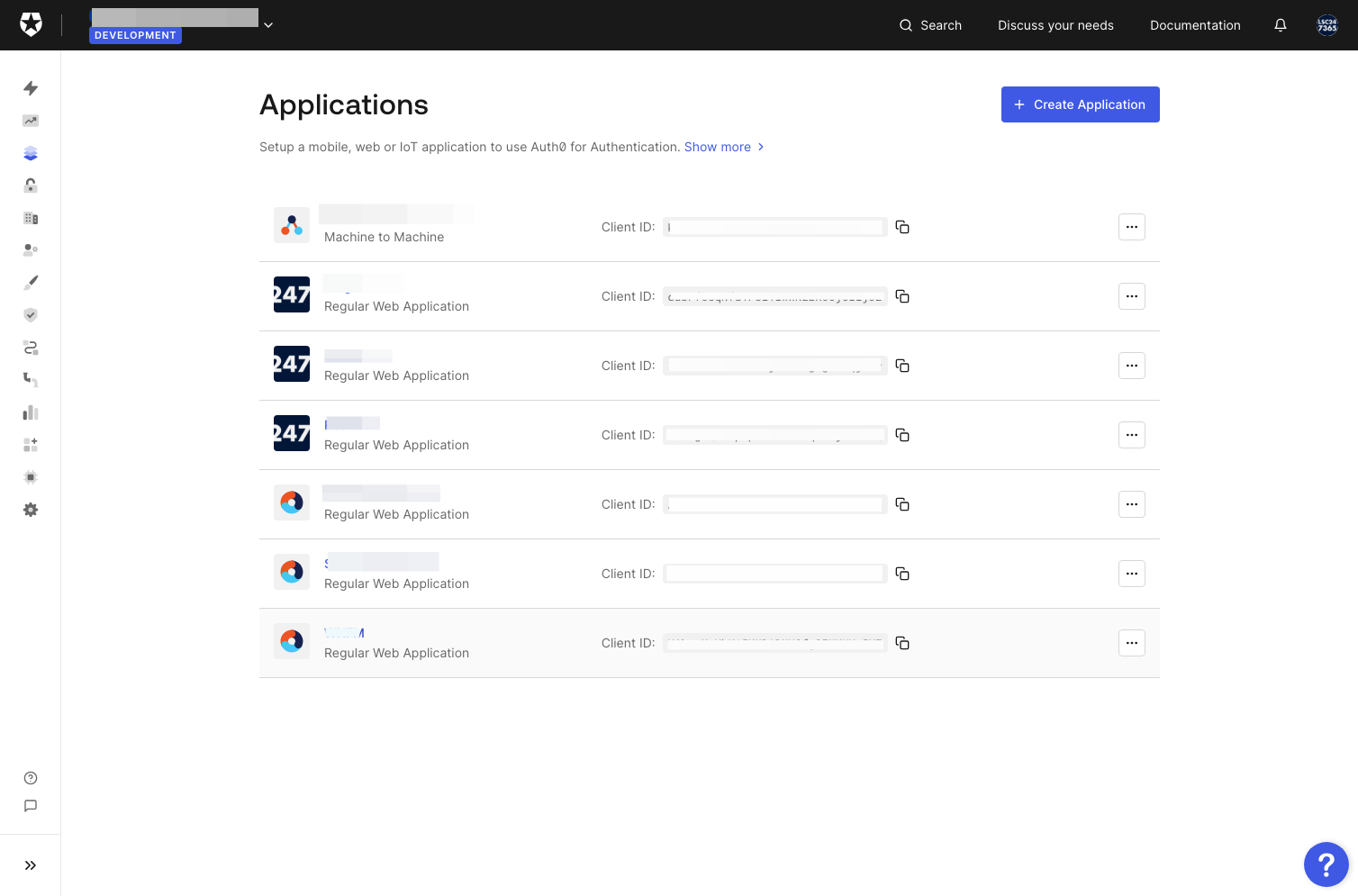 Auth0 < Click on WP Regular Web App created