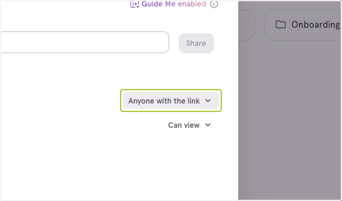 Customize accessibility/permissions if necessary.