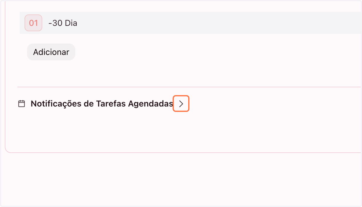 Siga o mesmo passo para tarefas agendadas