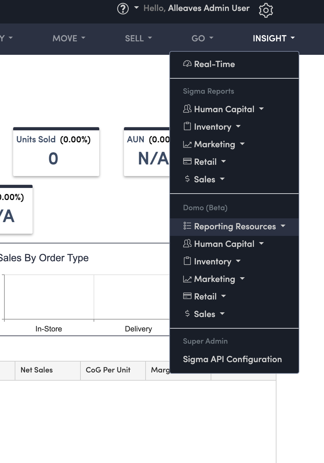 Click on "Reporting Resources"