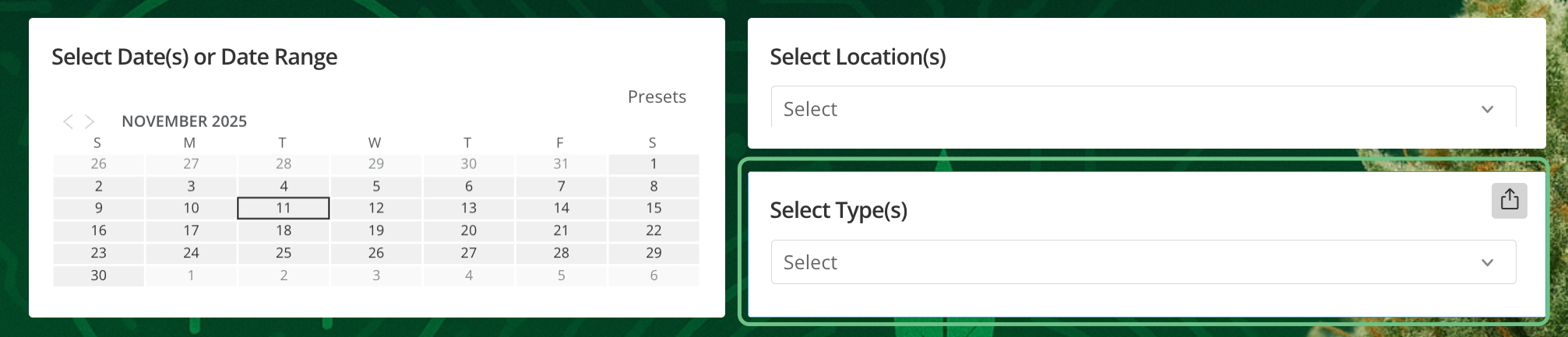 Modifying non-date filters