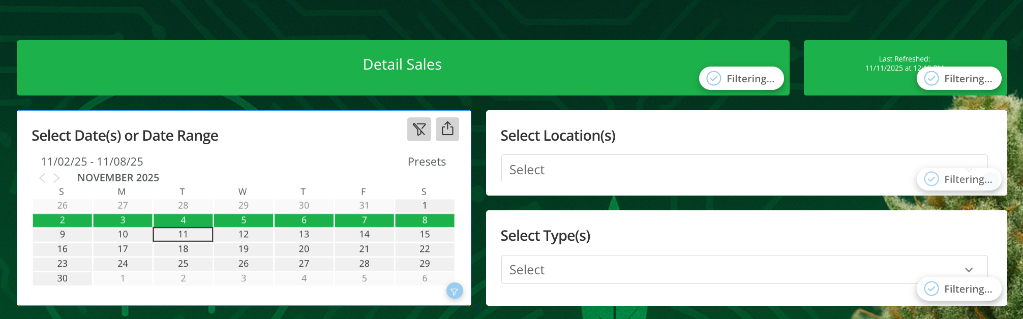 Modifying date filter