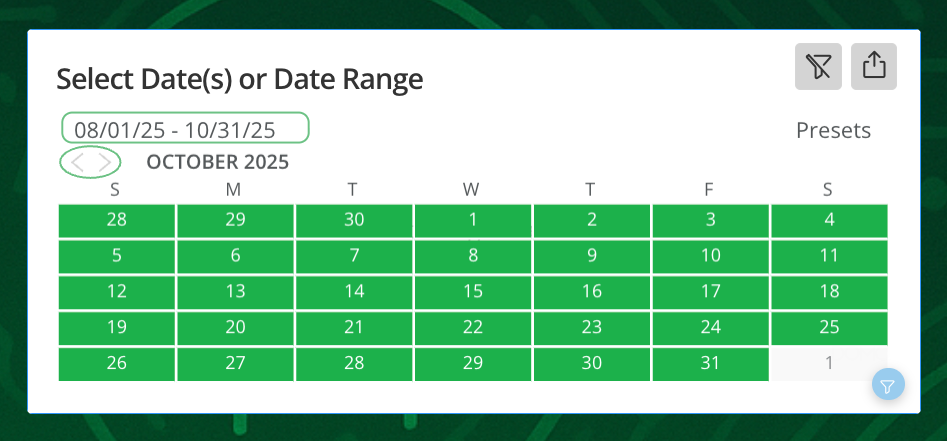 Modifying date filter