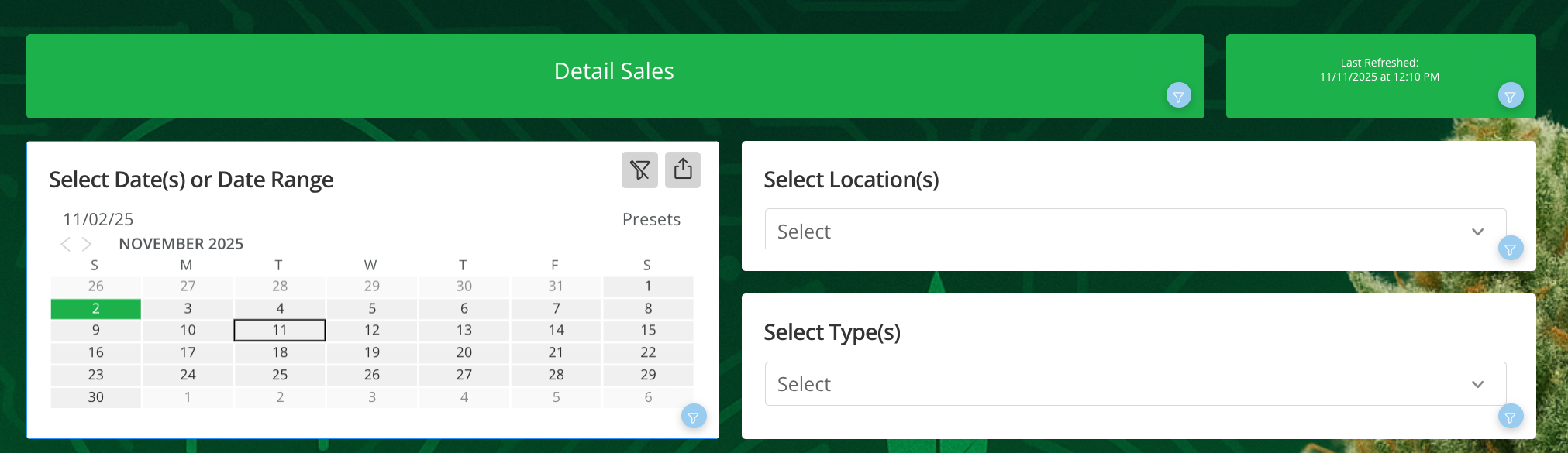 Modifying date filter