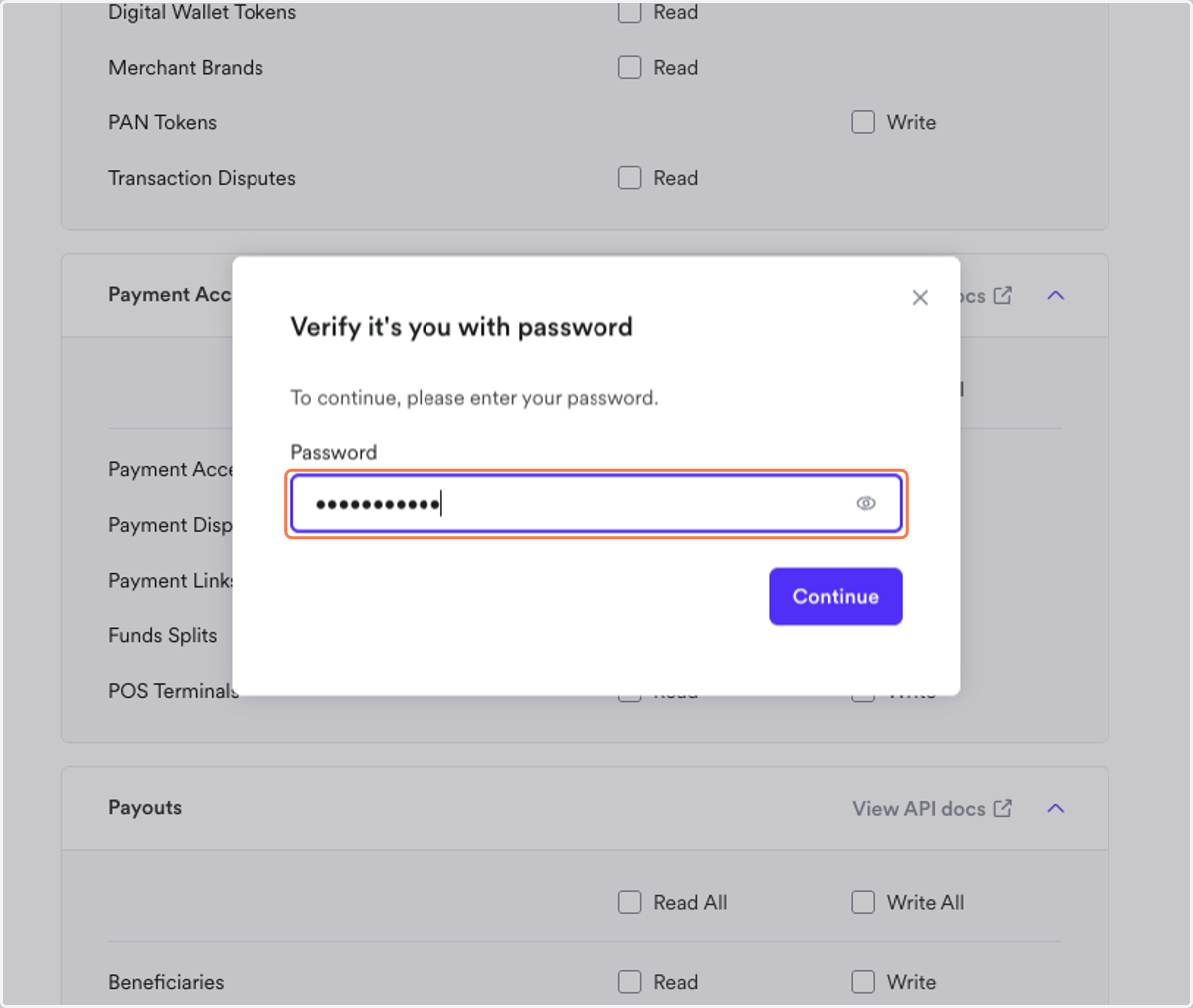 You will have to re-enter your password
