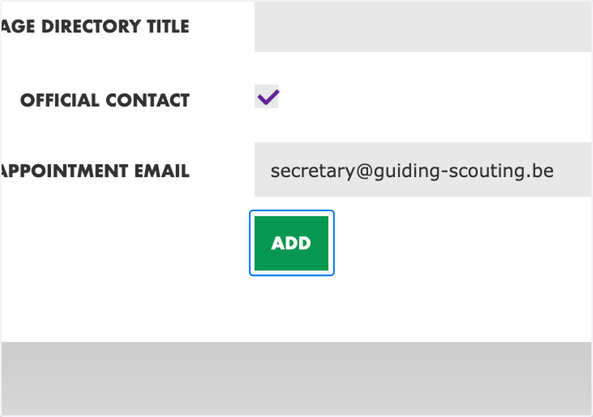 Click on "Add" or "Update"