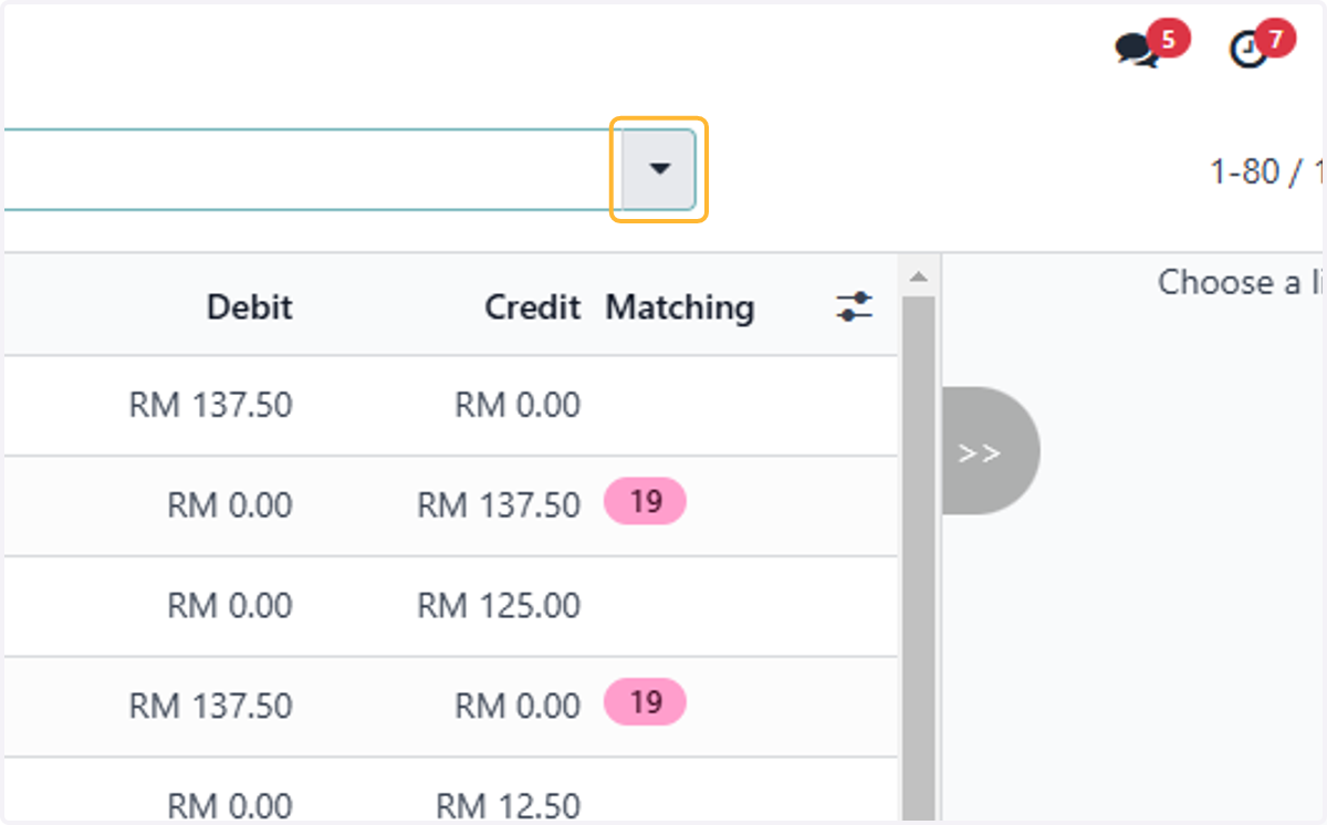 Search the relevant details of the entries