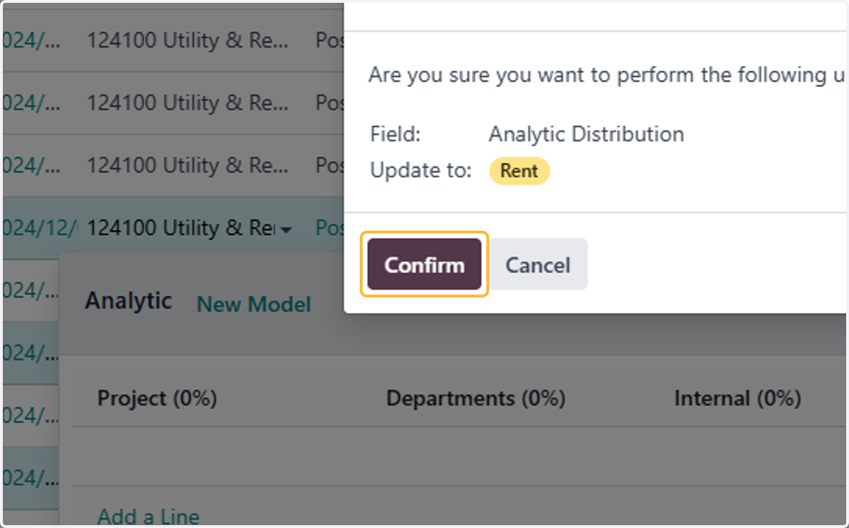 Click on Confirm
