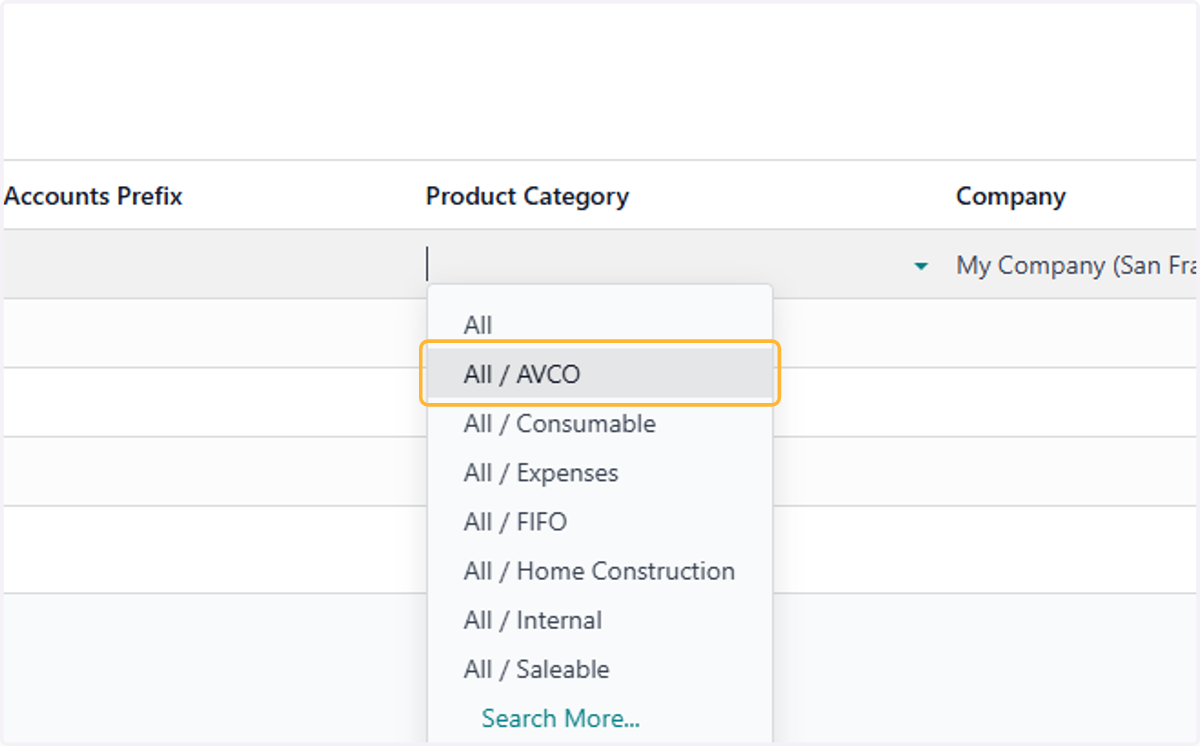 Filling in restricts the Products able to be added